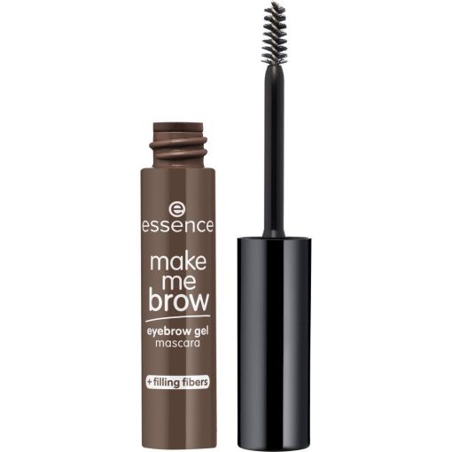 Essence Make Me Brow Eyebrow Gel Mascara Máscara de cejas con pequeñas fibras ofrece color densidad y forma para acabado definido y tupido