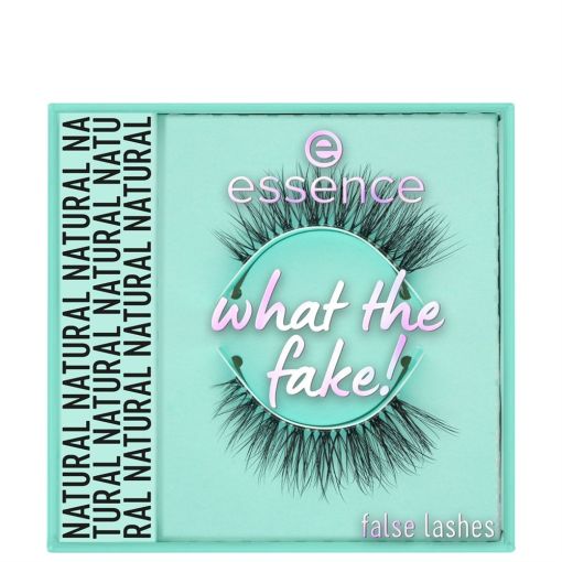 Essence What The Fake! False Lashes Natural Pesta&ntilde;as postizas reutilizables con efecto 3d ofrecen curvatura intensa para un look natural y llamativo