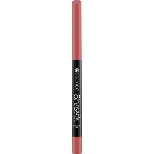 Essence 8h Matte Comfort Lipliner Perfilador de labios vegano automático y resistente al agua acabado mate de larga duración