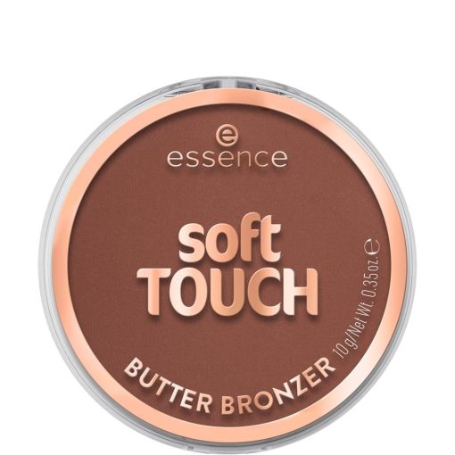 Essence Soft Touch Butter Bronzer Polvos compactos bronceadores de textura aterciopelada ofrecen calidez y definici&oacute;n con aroma a coco