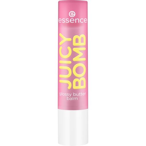 Essence Juicy Bomb Glossy Butter Balm B&aacute;lsamo labial fundente y suave ofrece acabado brillante y voluminoso con aroma afrutado