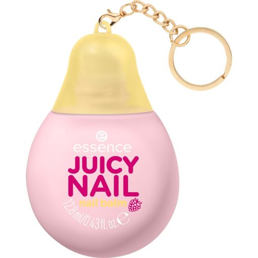 Essence Juicy Nail Nail Balm B&aacute;lsamo de u&ntilde;as en tono rosa pastel claro nutre y suviza ofreciendo un jugoso aroma a frambuesa