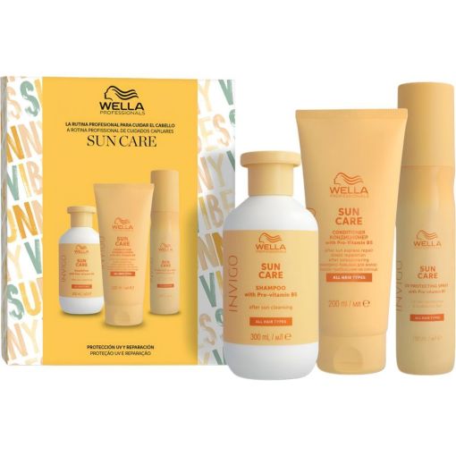 Wella Professionals Sun Care Estuche Set capilar profesional protege después del sol con provitamina b5 para todo tipo de cabello
