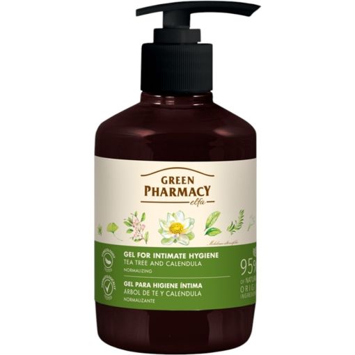 Green Pharmacy &Aacute;rbol Del T&eacute; Y Cal&eacute;ndula Gel Para Higiene &Iacute;ntima Gel de higiene &iacute;ntima limpia e hidrata proporcionando sensaci&oacute;n de frescura y comodidad 370 ml