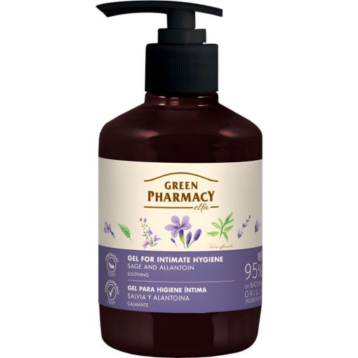 Green Pharmacy Salvia Y Alont&iacute;na Gel Para Higiene &Iacute;ntima Gel de higiene &iacute;ntima limpia e hidrata proporcionando sensaci&oacute;n de frescura y comodidad 370 ml