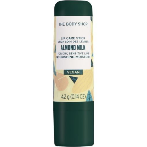 The Body Shop Almond Milk Lip Care Stick B&aacute;lsamo labial de leche de almendras para labios secos y sensibles 4,2 gr