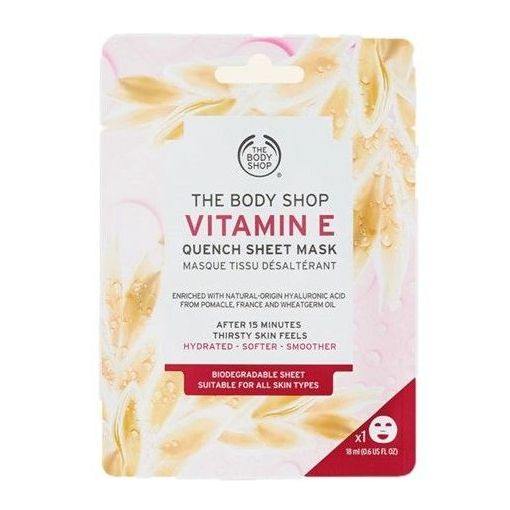 The Body Shop Vitamin E Quench Sheet Mask Mascarilla facial tejido hidratante de vitamina e 18 ml