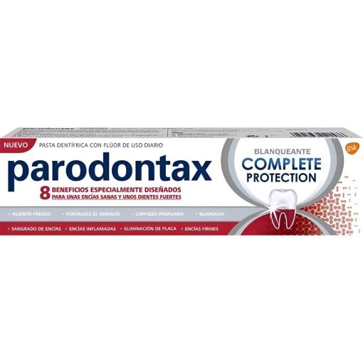 Parodontax Complete Protection Blanqueante Pasta Dent&iacute;frica Pasta de dientes blanqueadora para enc&iacute;as sanas y dientes fuertes 75 ml