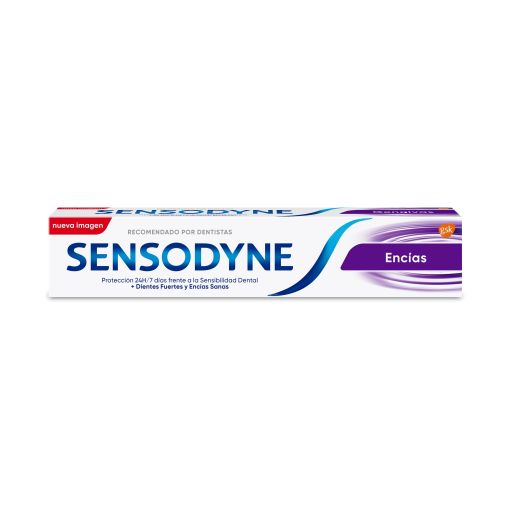 Sensodyne Dentr&iacute;fico Enc&iacute;as Pasta de dientes con fl&uacute;or alivia la sensibilidad dental y mantiene las enc&iacute;as sanas 75 ml