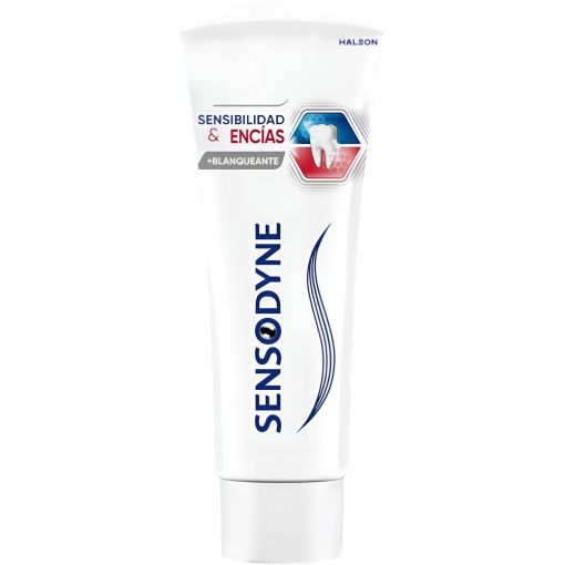 Sensodyne Dent&iacute;frico Sensibilidad & Enc&iacute;as Blanqueante Pasta de dientes de doble alivio para la sensibilidad y los problemas de enc&iacute;as 75 ml