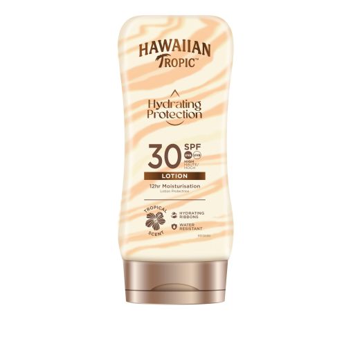 Hawaiian Tropic Hydrating Protection Lotion Spf 30 Loción solar corporal resistente al agua de rápida absorción hidrata hasta 12 horas 180 ml