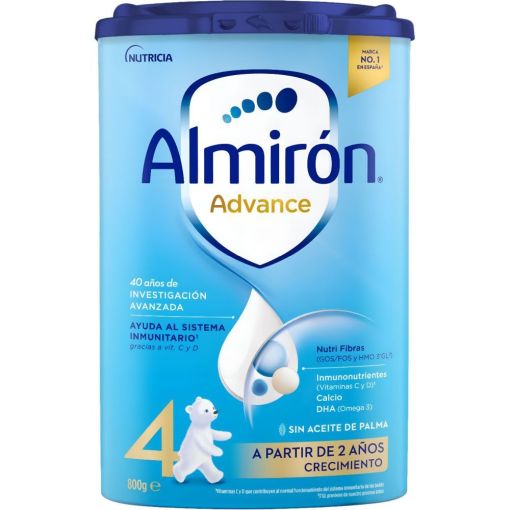 Almir&oacute;n Advance 4 Leche De Crecimiento Leche en polvo ayuda al sistema inmunitario y al desarrollo cerebral a partir de 2 a&ntilde;os 800 gr