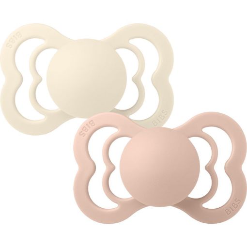 Bibs Chupete Supreme Pacifier Tetina Fisiol&oacute;gica 6-18m Talla 2 Chupete con tetina fisiol&oacute;gica de silicona dise&ntilde;o fresco creativo y lindo 2 uds