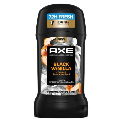 Axe Black Vanilla Desodorante Stick Desodorante antitranspirante ofrece una sensaci&oacute;n de frescura con 72 horas de protecci&oacute;n 50 ml