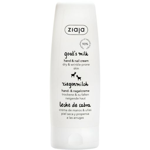 Ziaja Leche De Cabra Crema De Manos & U&ntilde;as Crema de manos y u&ntilde;as vegana para pieles secas y propensas a las arrugas 80 ml