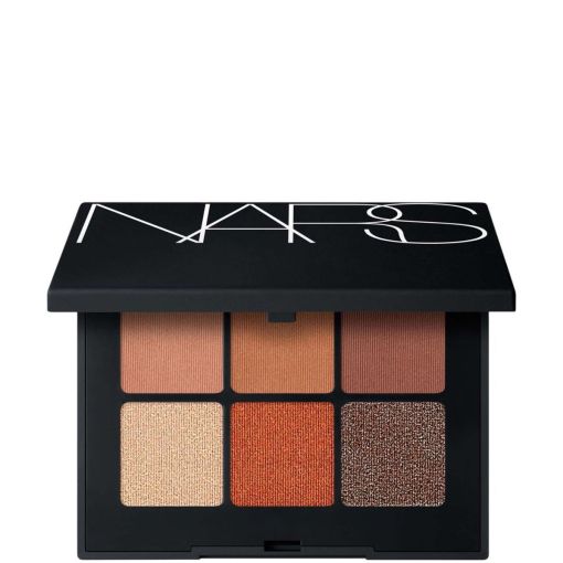 Nars Voyageur Eyeshadow Paleta Paleta de sombras mini crea un color suave y uniforme para un pigmento rico y duradero 6 tonos