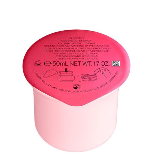 Shiseido Essential Energy Hydrating Day Cream Spf 20 Recarga Crema de d&iacute;a hidratante intensiva y luminosa con &aacute;cido hialur&oacute;nico 24 horas 50 ml
