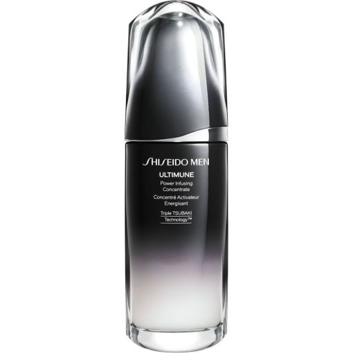 Shiseido Men Ultimune Power Infusing Concentrate Sérum energizante antiedad combate las 3 preocupaciones principales de la piel masculina