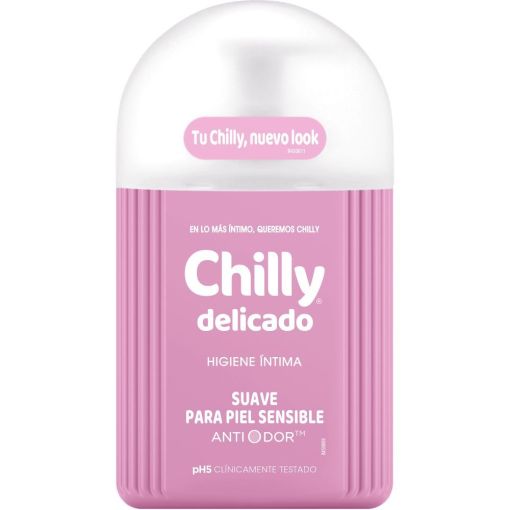 Chilly Gel Higiene &Iacute;ntima Delicado Gel de higiene &iacute;ntima limpia protege la flora vaginal y alivia picores 250 ml