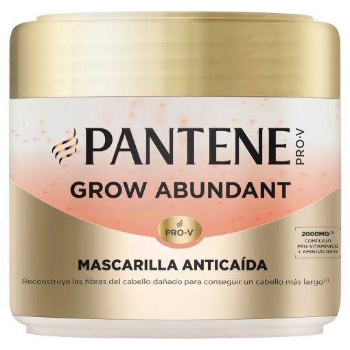 Pantene Grow Abundant Mascarilla Antica&iacute;da Mascarilla antica&iacute;da cabello m&aacute;s denso m&aacute;s largo y m&aacute;s fuerte 300 ml