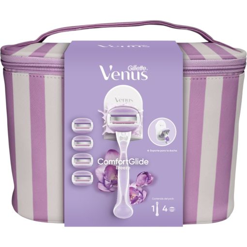 Gillette Venus Breeze Neceser Set de depilaci&oacute;n suave para tus inlg&eacute;s y zonas &iacute;ntimas ofrece acabado impecable