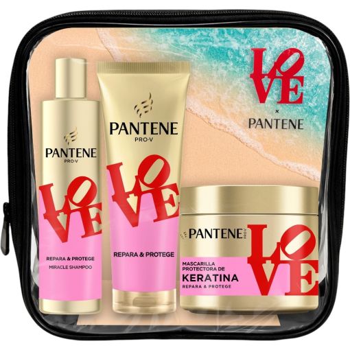 Pantene Love Pro-V Nutri-Plex Repara & Protege Estuche Set de cuidado capilar reparador ofrece brillo y suavidad previniendo puntas abiertas para cabello d&eacute;bil y da&ntilde;ado