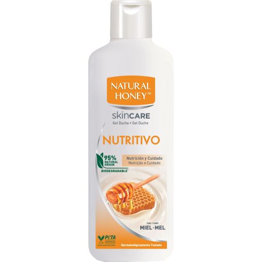Natural Honey Skin Care Nutritivo Gel De Ducha Gel de ducha biodegradabe ofrece nutrici&oacute;n y cuidado con miel 650 ml