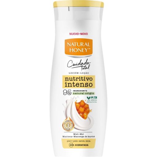 Natural Honey Cuidado Total Nutritivo Intenso Loci&oacute;n Loci&oacute;n corporal nutritiva y de r&aacute;pida absorci&oacute;n 48 horas con miel 330 ml