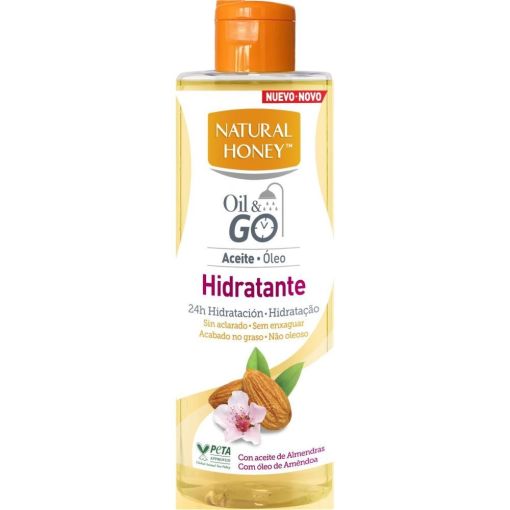 Natural Honey Oil&Go Hidratante Aceite Aceite corporal nutritivo sin aclarado y no graso ofrece gran hidrataci&oacute;n 24 horas 250 ml