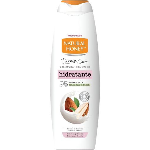 Natural Honey Derma Care Hidratante Gel De Ducha Gel de ducha biodegradabe ofrece hidrataci&oacute;n y cuidado con extracto de almendra 650 ml