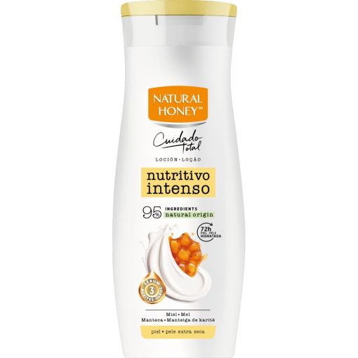 Natural Honey Nutritivo Intenso Cuidado Total Loci&oacute;n Loci&oacute;n corporal nutritiva y de r&aacute;pida absorci&oacute;n 48 horas con miel 400 ml