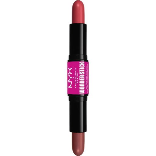 Nyx Professional Makeup Wonder Stick Dual-Ended Cream Blush Stick Colorete e iluminador doble y ultracremoso para esculpir modelar e iluminar