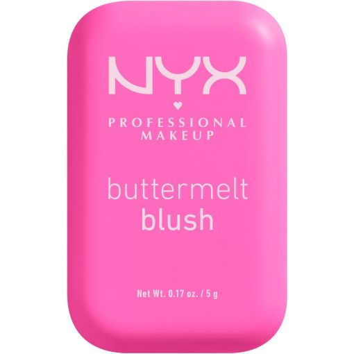 Nyx Professional Makeup Buttermelt Blush Colorete en polvo textura cremosa se difumina f&aacute;cilmente para acabado perfecto y duradero