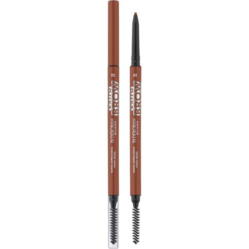 Deborah Milano 24 Ore Extra Brow L&aacute;piz De Microprecisi&oacute;n De Cejas Perfilador de cejas textura resistente al agua y altamente pigmentada garantiza un color intenso definido y duradero