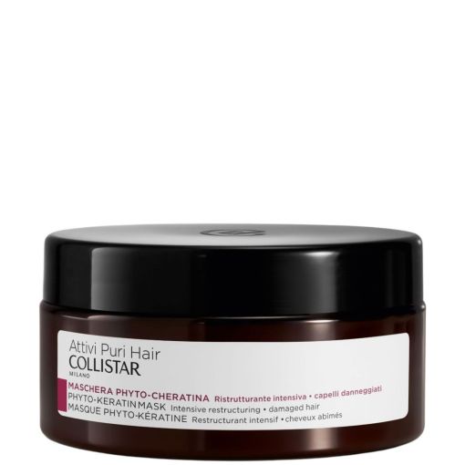 Collistar Attivi Puri Hair Mascarilla Con Fitoqueratina Mascarilla reestructurante intensivo con acci&oacute;n calmante y nutritiva para cabello da&ntilde;ado y quebradizo 200 ml