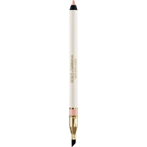 Dolce & Gabbana Sleek Kohl Glider Delineador de ojos de textura cremosa resistente al agua incluye pincel inclinado para perfeccionar y refinar hasta 12 horas