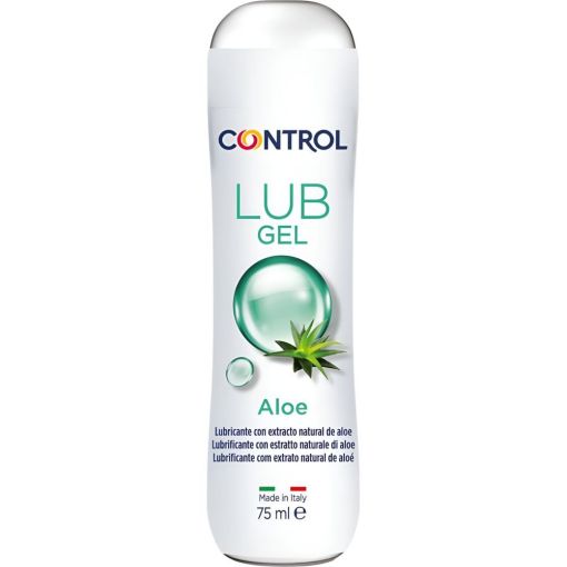 Control Lub Gel Aloe Lubricante Lubricante &iacute;ntimo facilita la penetraci&oacute;n para mayor placer e intensidad con aloe vera 75 ml