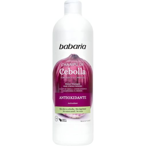 Babaria Cebolla Champú Champú antioxidante estimulante y fortalecedor del cabello 700 ml