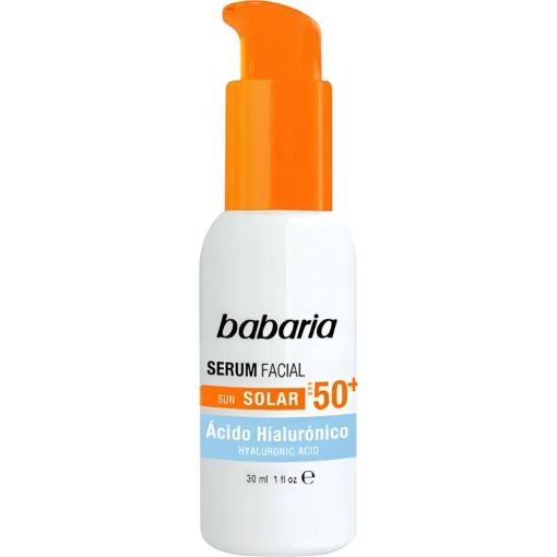 Babaria Sun Solar S&eacute;rum Facial Spf 50+ S&eacute;rum facial reductor de manchas con &aacute;cido hialur&oacute;nico 30 ml