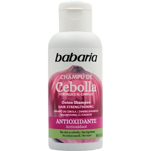Babaria Cebolla Antioxidante Champú Champú antioxidante y purificante protege el color esimulando el crecimiento capilar sin olor a cebolla