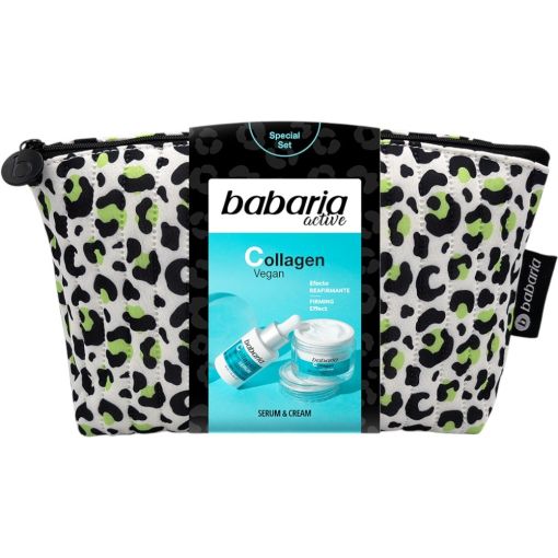 Babaria Active Collagen Vegan Neceser Set Especial Tratamiento facial vegano antiedad avanzado corrige todos los signos de la edad para un rostro más joven