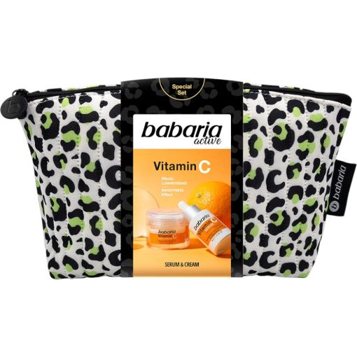 Babaria Active Vitamin C Neceser Set Especial Tratamiento facial iluminador revitaliza y rejuvenece ofreciendo una piel radiante y llena de vida