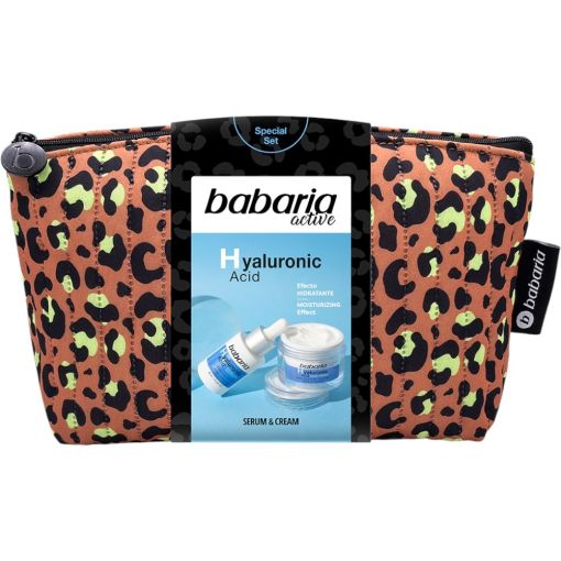 Babaria Active Hyaluronic Acid Neceser Set Especial Tratamiento facial antiedad ofrece una piel más hidrata y rejuvenecida mejorando elasticidad y firmeza