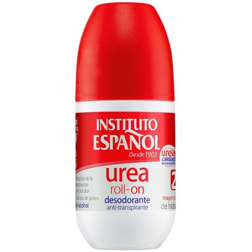 Instituto Espa&ntilde;ol Urea Desodorante Roll-On Desodorante sin alcohol antitranspirante no irrita ofrece hidrataci&oacute;n y suavidad 75 ml