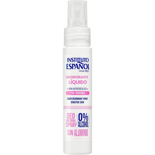 Instituto Espa&ntilde;ol Piel Sensible Desodorante L&iacute;quido Spray Desodorante sin alcohol protege proporcionando sensaci&oacute;n reconfortante todo el d&iacute;a 50 ml