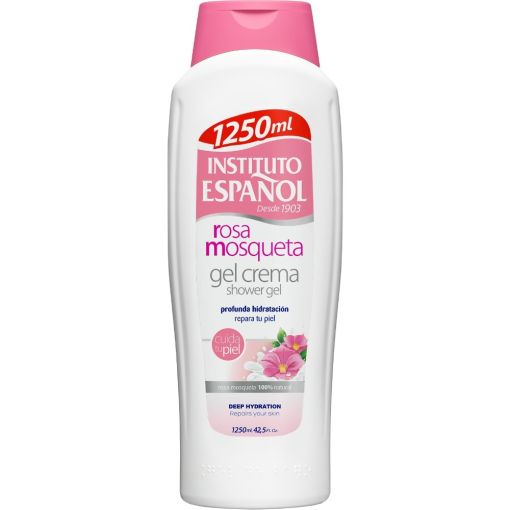 Instituto Espa&ntilde;ol Rosa Mosqueta Gel Crema Gel de ducha hidratante ayuda a retardar el proceso de envejecimiento previniendo estr&iacute;as con rosa mosqueta 1250 ml