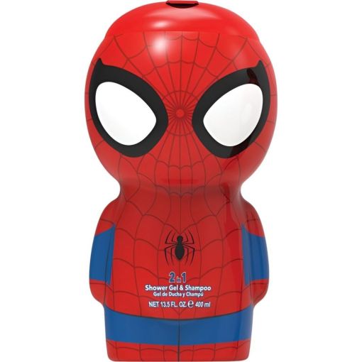 Marvel Spider-Man Gel De Ducha Y Champú 2 En 1 Gel de ducha y champú de origen natural ofrece momento de diversión y muchas burbujas 400 ml