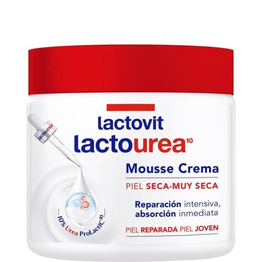 Lactovit Lactourea Mousse Crema Piel Seca-Muy Seca Mousse corporal para una reparaci&oacute;n intensiva y absorci&oacute;n inmediata 400 ml