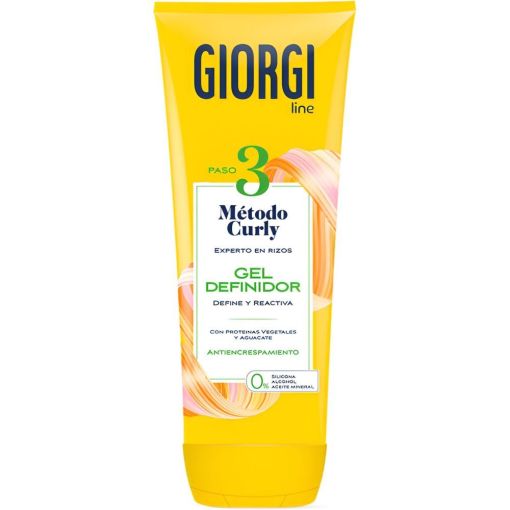 Giorgi Gel Definidor M&eacute;todo Curly Paso 3 Gomina gran definici&oacute;n rizos naturales y sin encrespamiento 250 ml