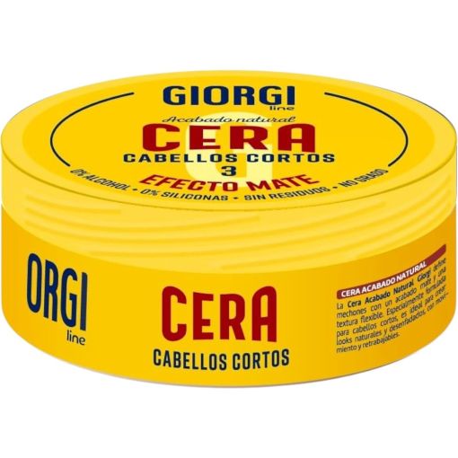 Giorgi Efecto Mate Cera N&ordm;3 Cera capilar ayuda a definir mechones y a crear puntas con un acabado 100% natural y matificado 75 ml